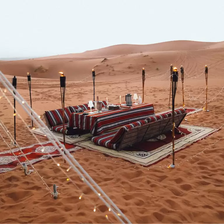 Private Dinner in the desert with optional Buggy Experience