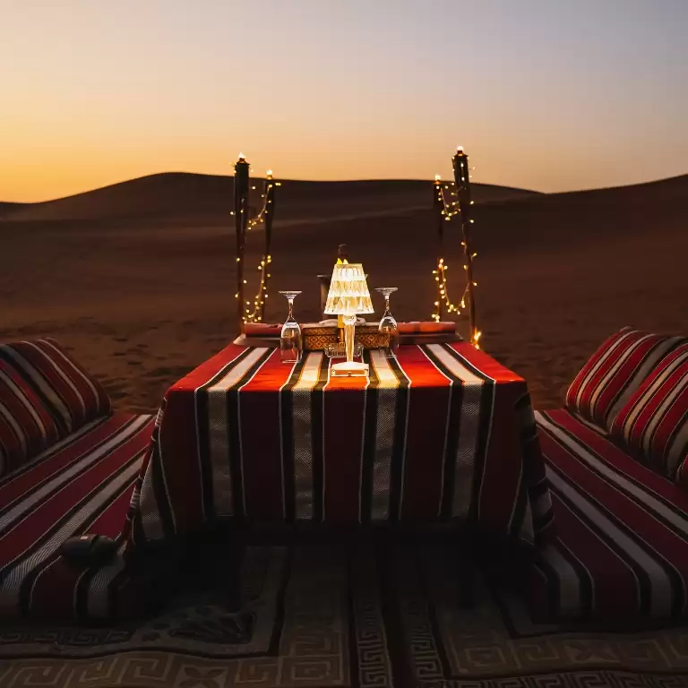 Private Dinner in the desert with optional Buggy Experience