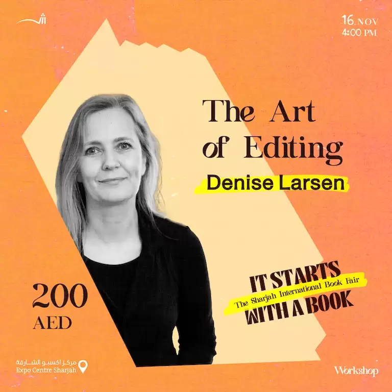 The Art of Editing with Denise Larsen Workshop in Sharjah