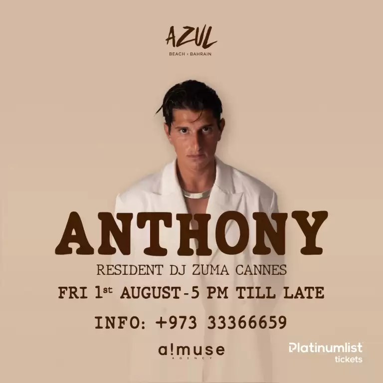 Anthony Live at Azul Beach, Bahrain