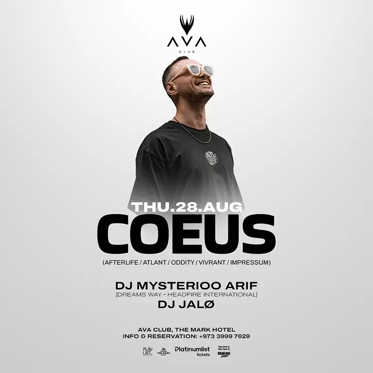 Coeus (Afterlife - Oddity - Atlant) live in Bahrain
