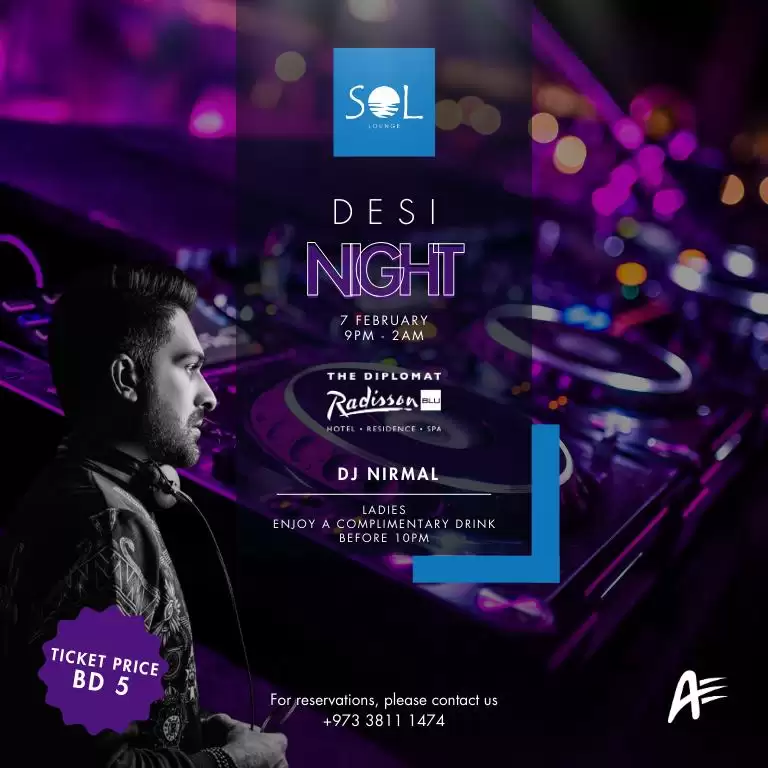 Desi Night at Sol Lounge, The Diplomat Radisson Blu Hotel, Residence & Spa