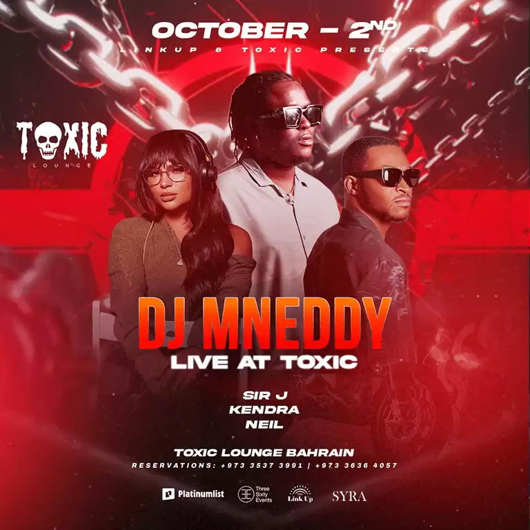 DJ Mneddy live at Toxic Lounge, Bahrain