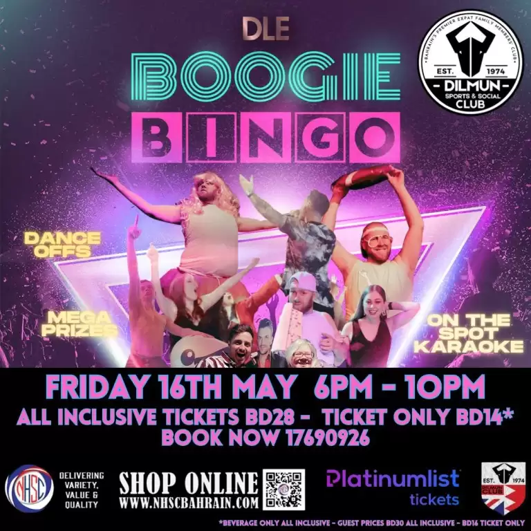 DLE Boogie Bingo at Dilmun Club, Bahrain