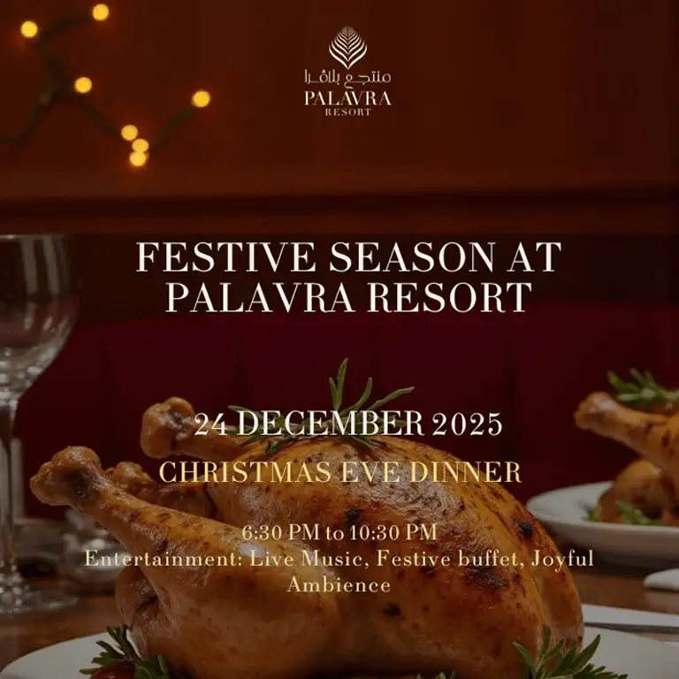 Festival Sezonu, Noel Arifesi Yemeği, Palavra Resort, Bahreyn