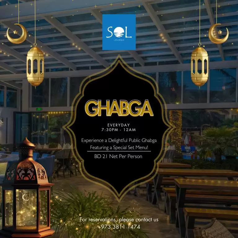 Ghabga at Sol Lounge, The Diplomat Radission Blu Hotel, Residence & Spa