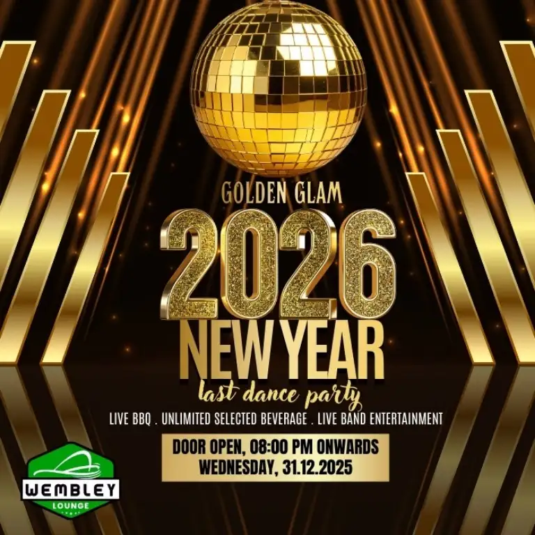 Bahrain'deki Wembley Lounge'da Golden Glam Yeni Yıl Son Dans Partisi