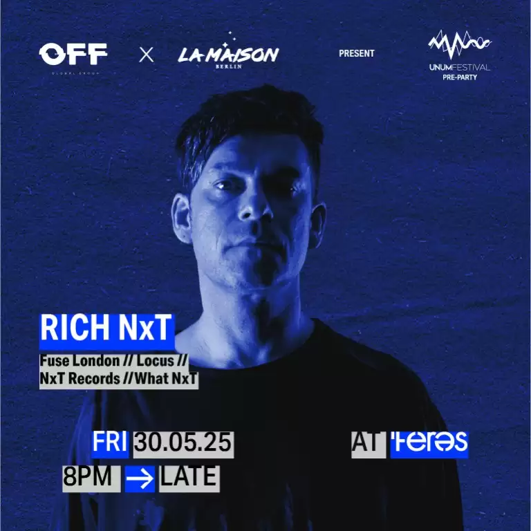 OFF x La Maison Berlin Present: UNUM Festival Pre-Party w/ Rich NxT at Teres - JJ's Irish Restaurant