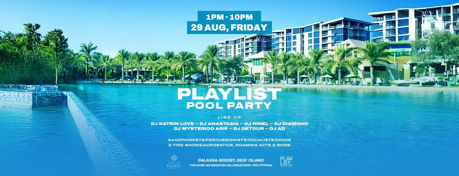 Playlist Pool Party at Palavra Resort, Reef Island