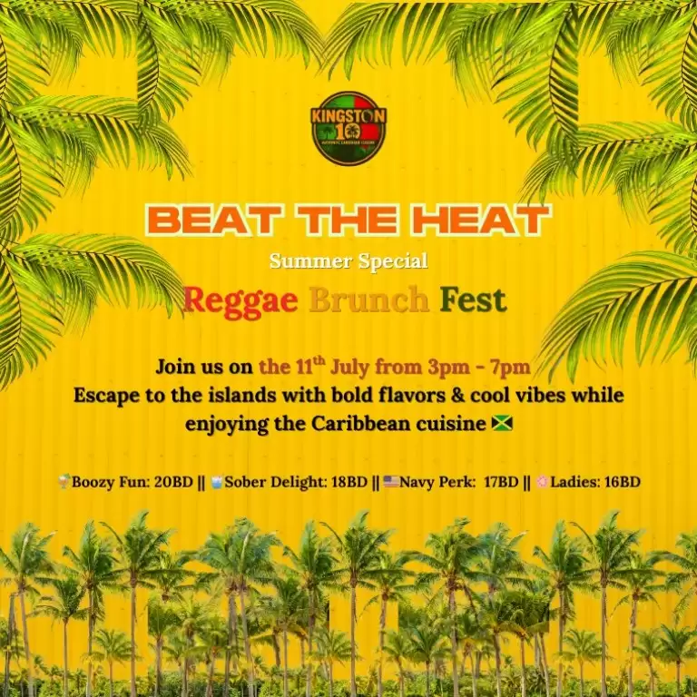 Summer Special: Raggae Brunch Fest at Kingston10 - Elite Crystal Hotel