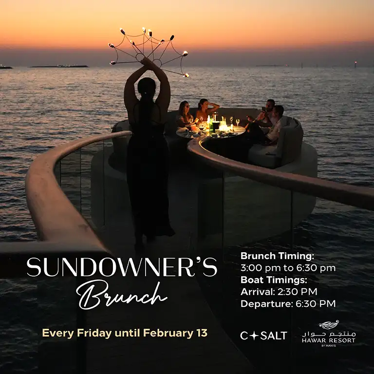 Sundowners Brunch at Csalt, Hawar