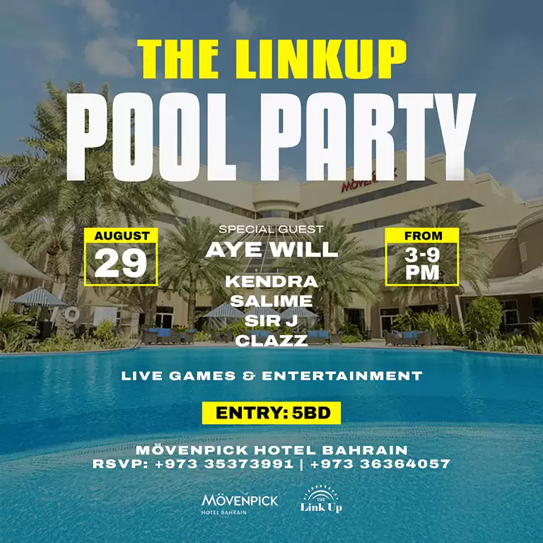 The Linkup Pool Party at Movenpick Hotel, Bahrain