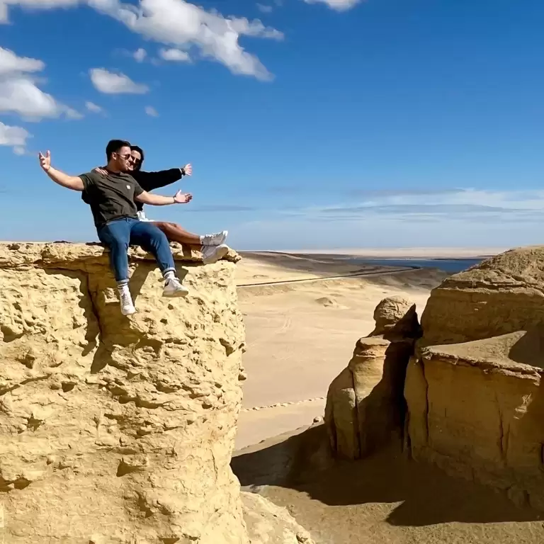 From Cairo: 4x4 Desert Safari with Sandboarding, Camel Ride, Magic Lake, and Lunch