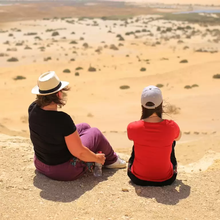From Cairo: 4x4 Desert Safari with Sandboarding, Camel Ride, Magic Lake, and Lunch