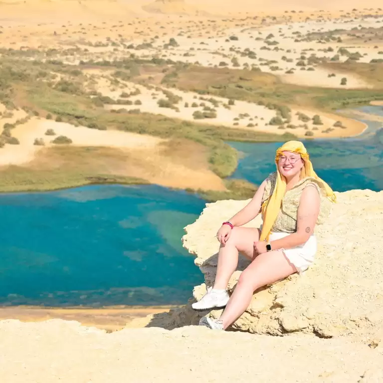 From Cairo: 4x4 Desert Safari with Sandboarding, Camel Ride, Magic Lake, and Lunch