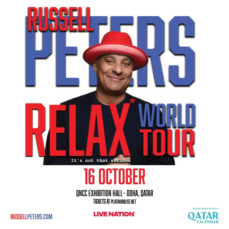 Russell Peters “Relax” World Tour Live in Qatar