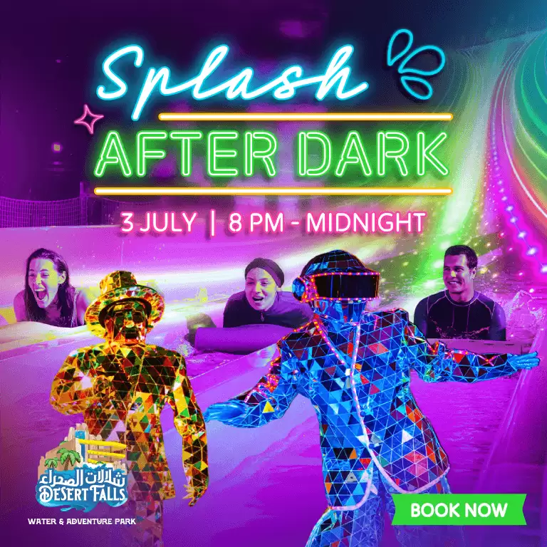 Splash After Dark at Desert Falls Sea Caves Waterpark