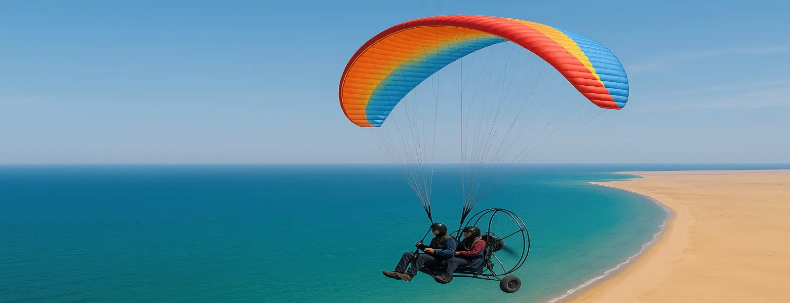 Paragliding Along the Sea