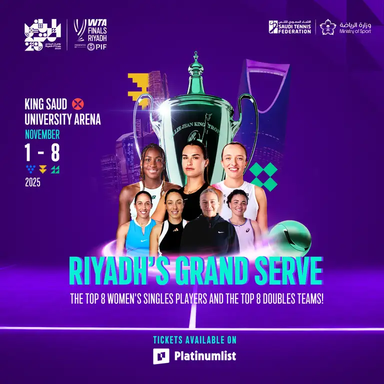 2025 WTA Finals Riyadh presented by PIF - DubaiThingsToDo
