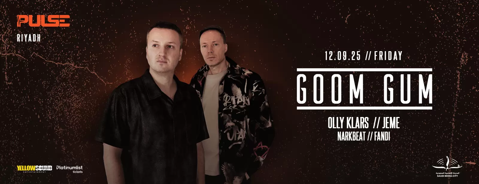 PULSE presents Goom Gum Live in Riyadh