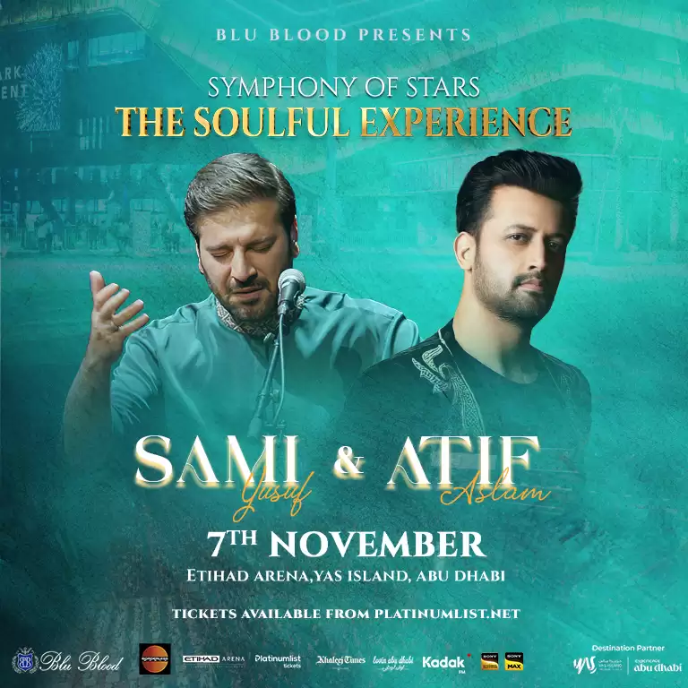 Blu Blood presents Symphony of Stars with Atif Aslam and Sami Yusuf at Etihad Arena in Abu Dhabi