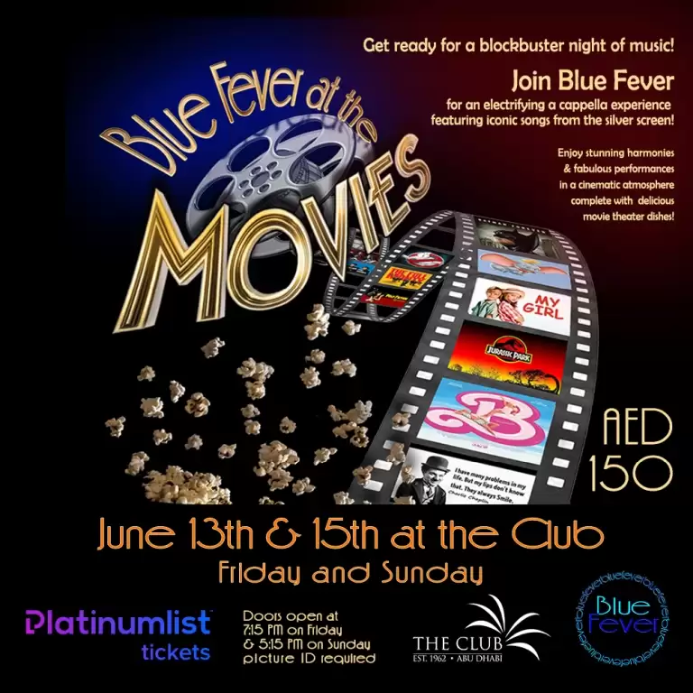 Blue Fever at the Movies – A Night of Cinematic A Cappella Magic!