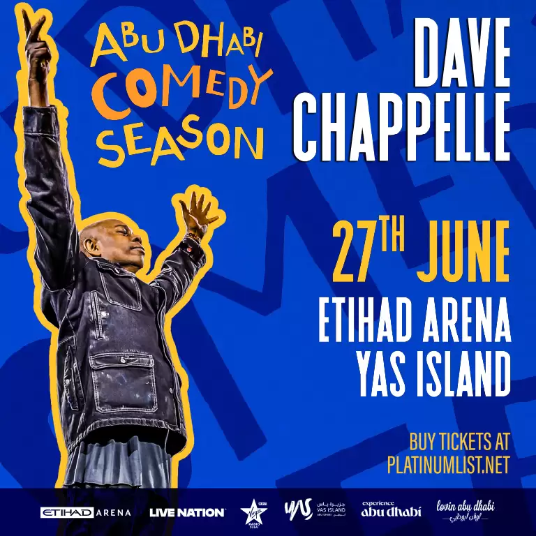 Dave Chappelle at Etihad Arena in Abu Dhabi