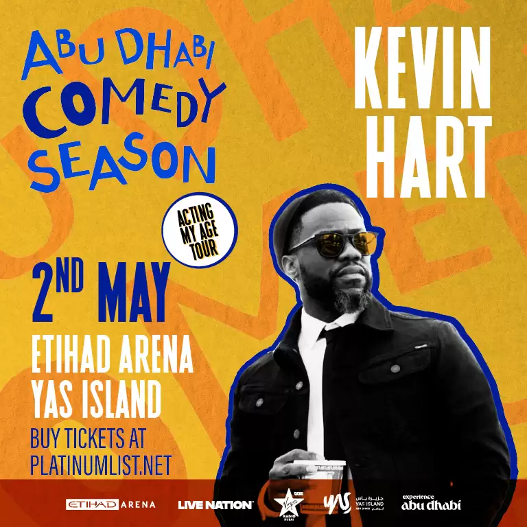 Kevin Hart at Etihad Arena in Abu Dhabi
