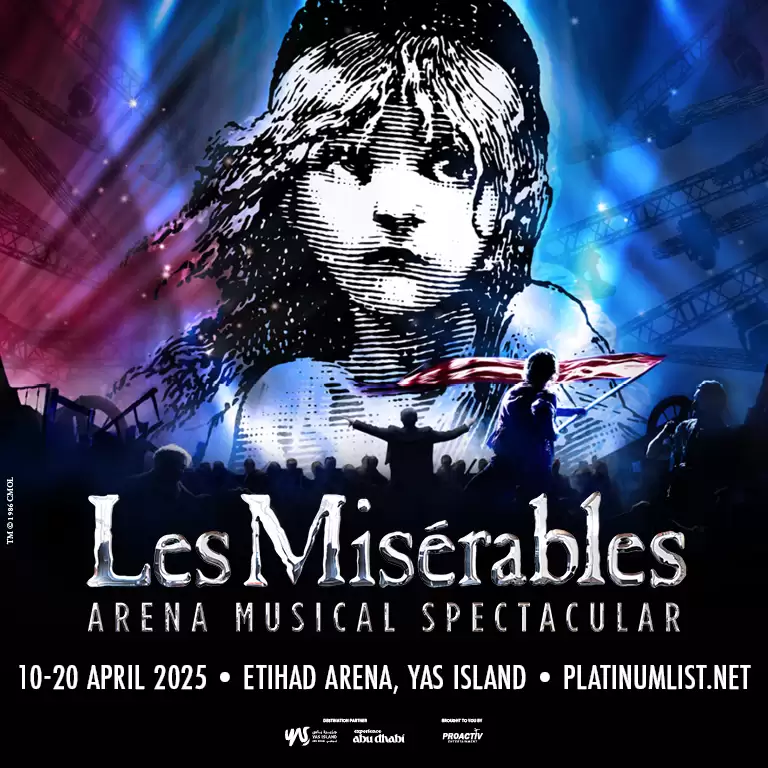 Les Misérables: The Arena Spectacular at Etihad Arena in Abu Dhabi