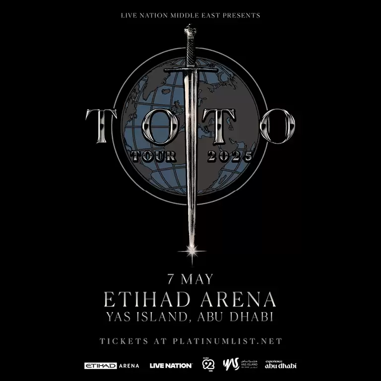 Live Nation Middle East Presents Toto Tour 2025 at Etihad Arena in Abu Dhabi