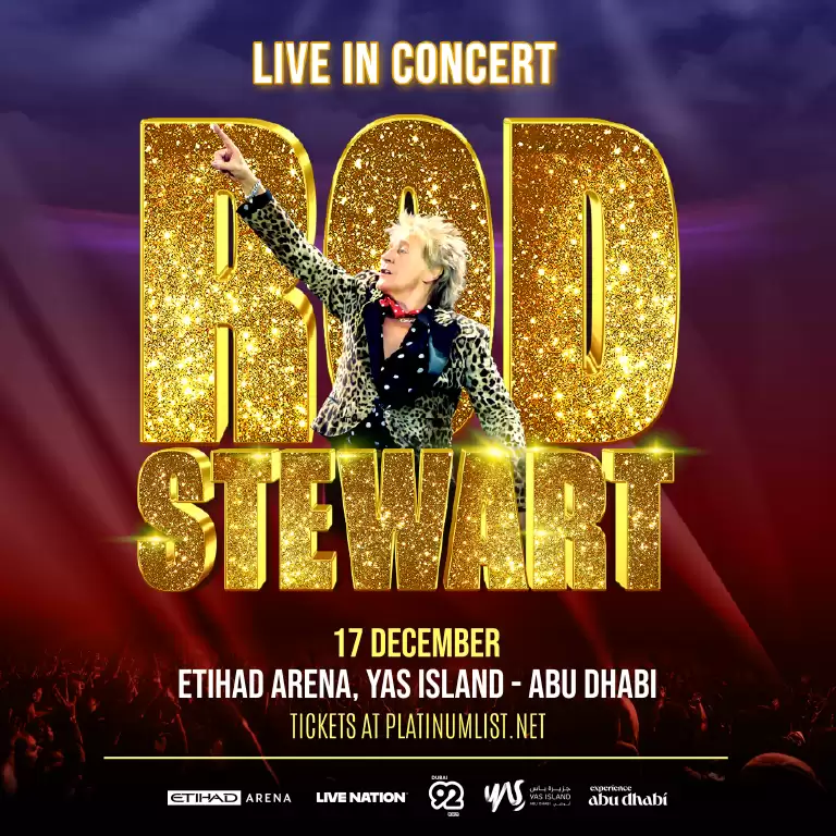 Rod Stewart at Etihad Arena in Abu Dhabi