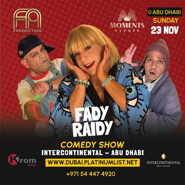 Stand Up Comedy Show - Fady Raidy in Abu Dhabi