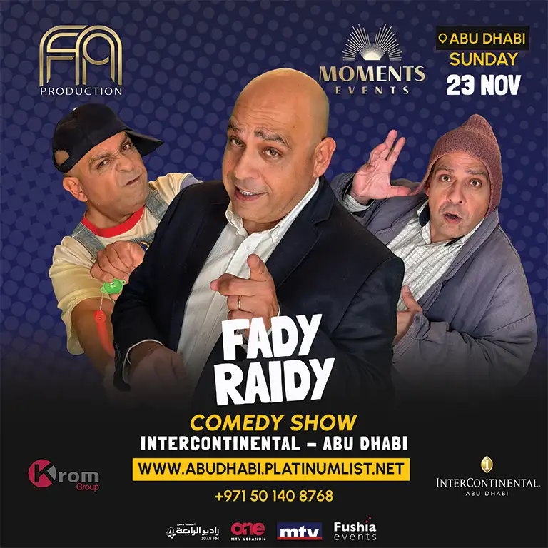 Stand Up Comedy Show - Fady Raidy in Abu Dhabi