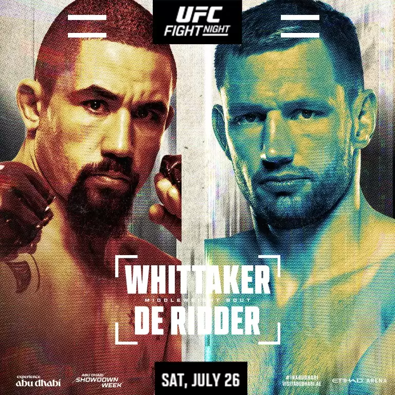 UFC Fight Night: Whittaker vs. de Ridder at Etihad Arena in Abu Dhabi
