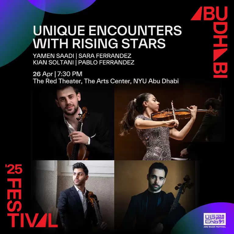 Unique Encounters with Rising Stars Live in The Red Theater, NYU Abu Dhabi