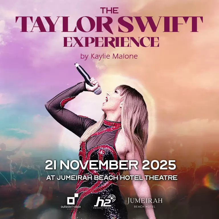 Dubai'deki Jumeirah Beach Hotel Tiyatrosu'nda Taylor Swift'e Bir Saygı Duruşu