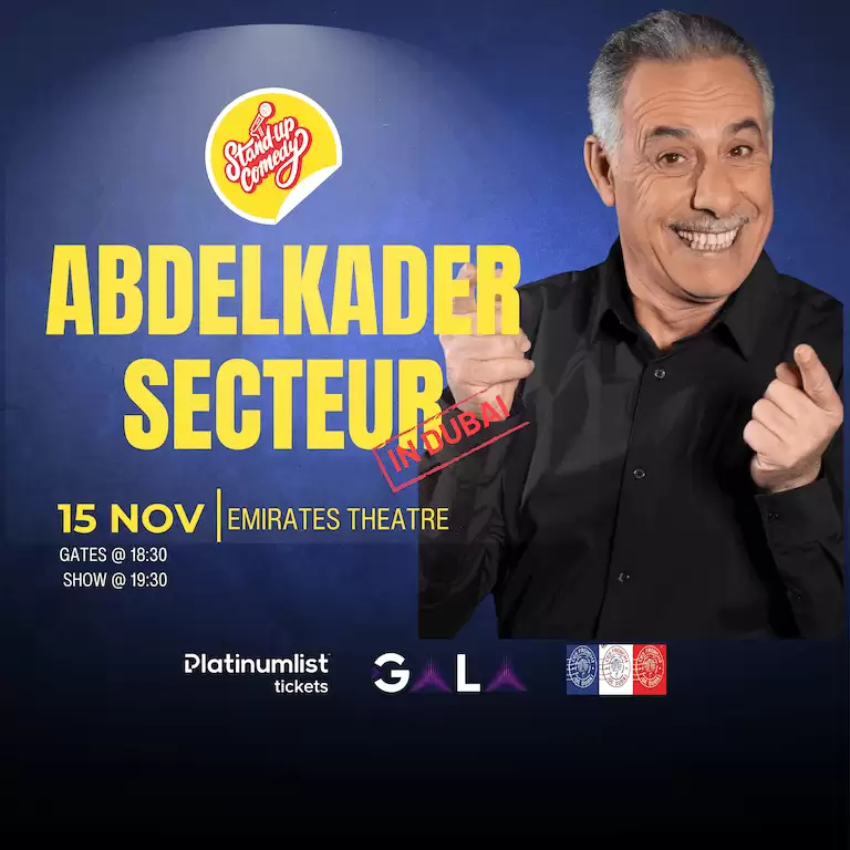 Abdelkader Secteur at Emirates Theatre in Dubai