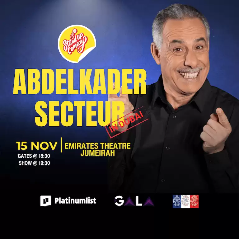 Abdelkader Secteur at Emirates Theatre in Dubai