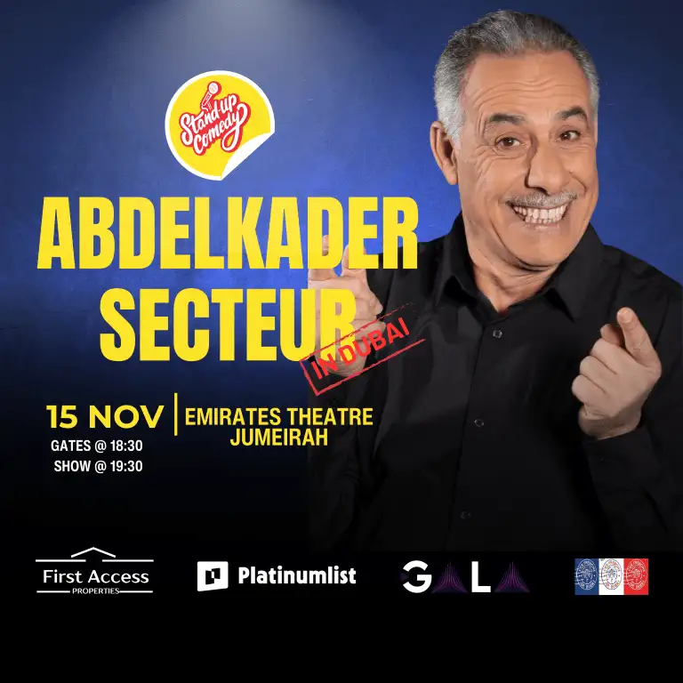 Abdelkader Secteur at Emirates Theatre in Dubai
