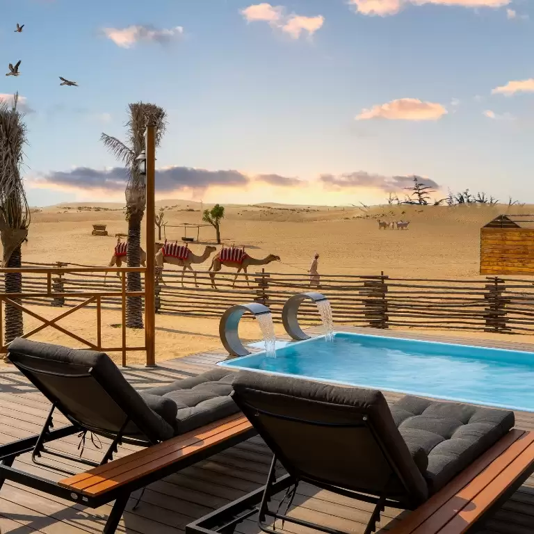 Al Marmoom Domes Desert Glamping & Dining experience in Dubai