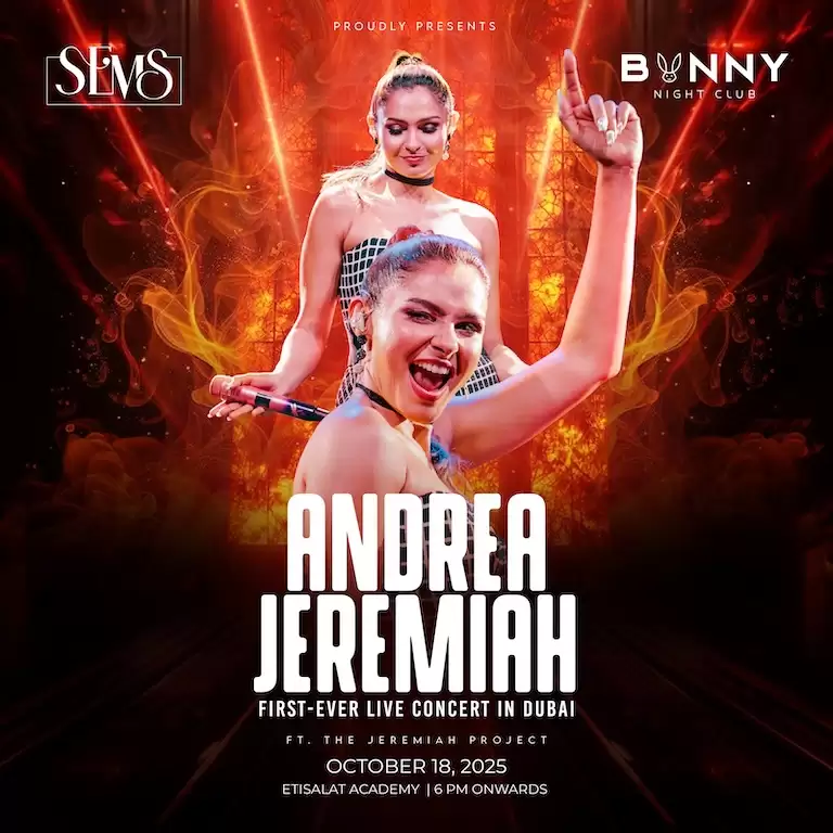 Andrea Jeremiah Live Ft. The Jeremiah Project at Etisalat Academy in Dubai