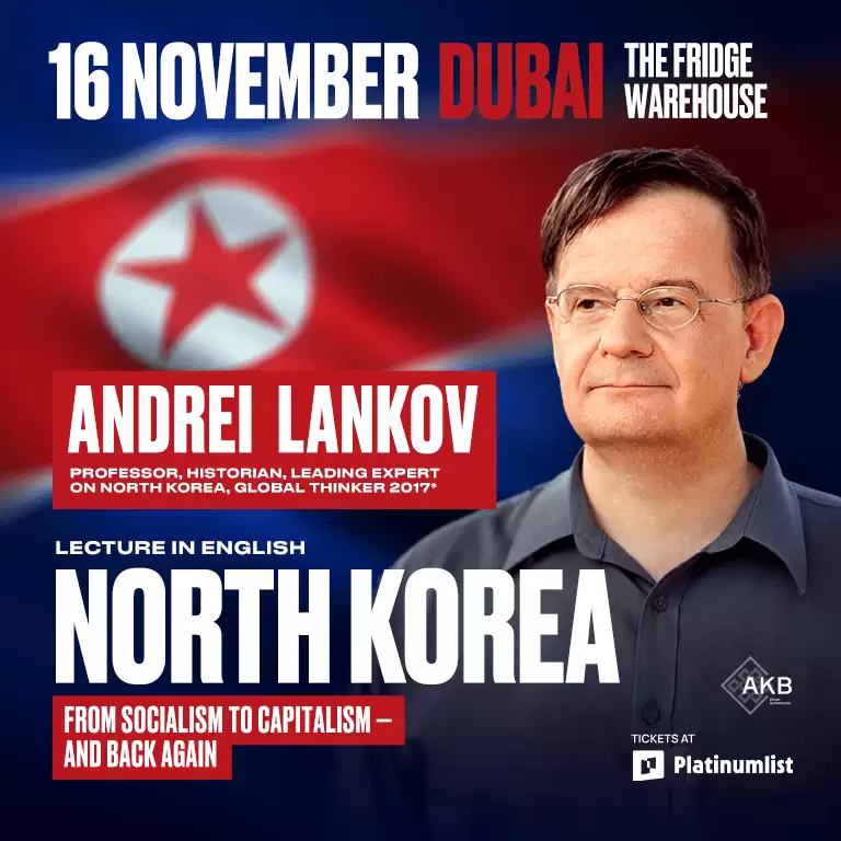 Andrei Lankov With the Lecture “North Korea: From Socialism to Capitalism — and a Little Bit Back” in Dubai