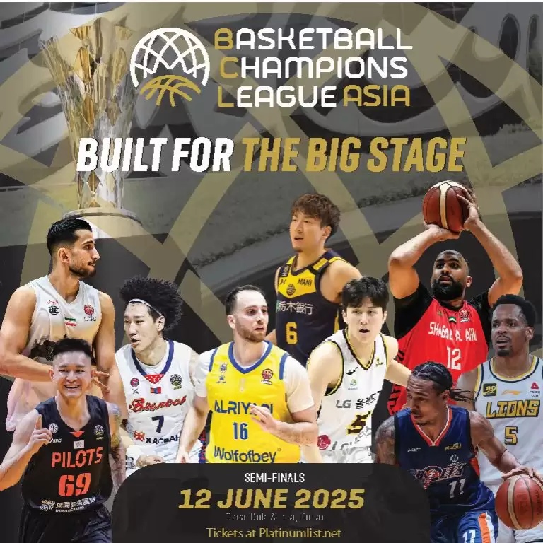 Basketball Champions League Asia 2025 Semi-Finals Match 1 in Dubai