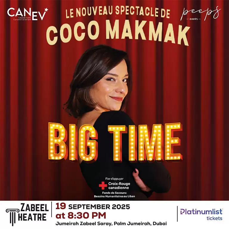 Big Time Comedy by Coco Makmak at Zabeel Theatre, Dubai