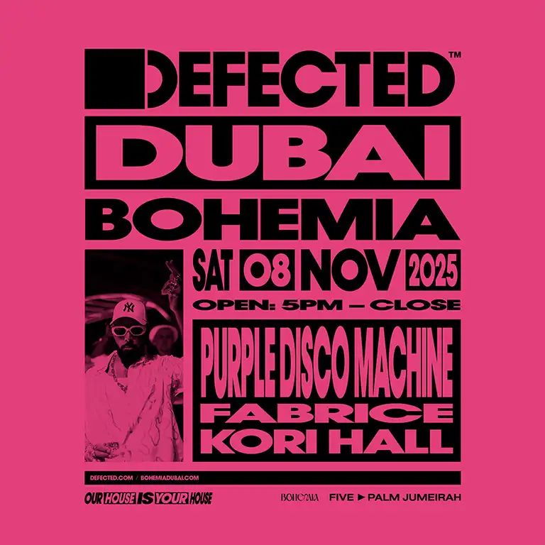Bohemia Presents Purple Disco Machine & Defected in Dubai