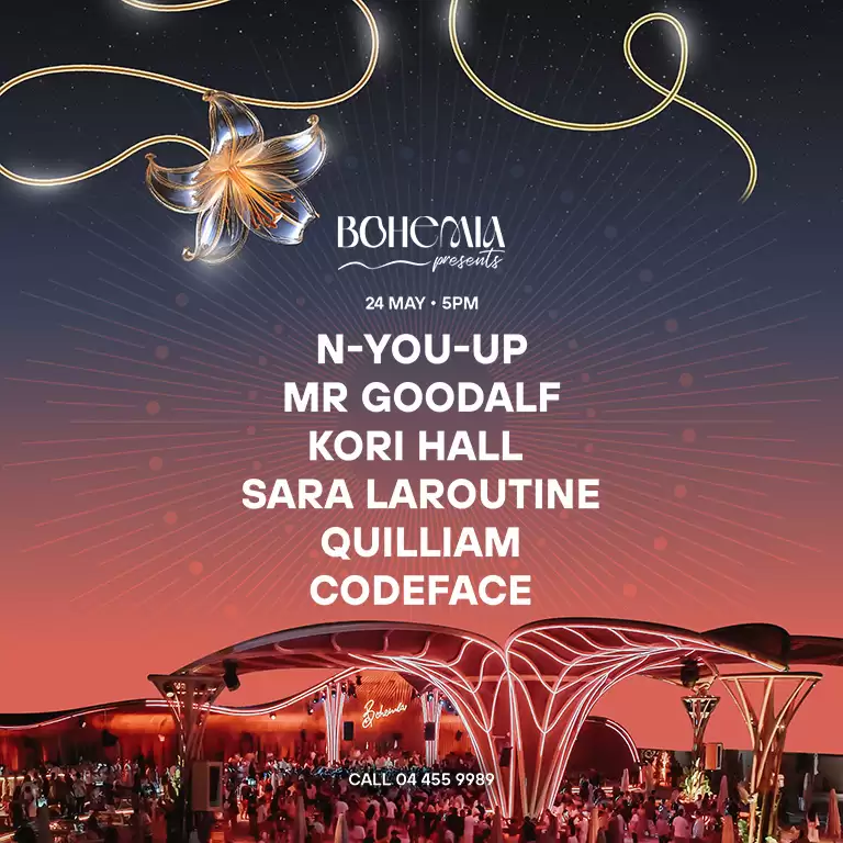 Bohemia Presents: Quilliam, Codeface, Sara Laroutine, Kori Hall, N-You-Up, Mr Goodalf in Dubai