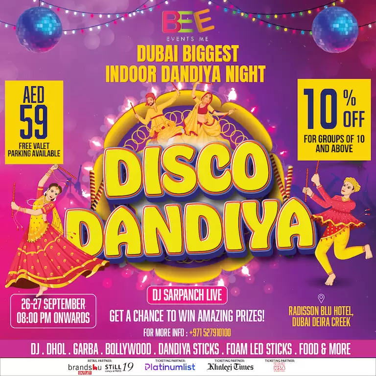 Disco Dandiya Night at Radisson Blu, Deira Creek