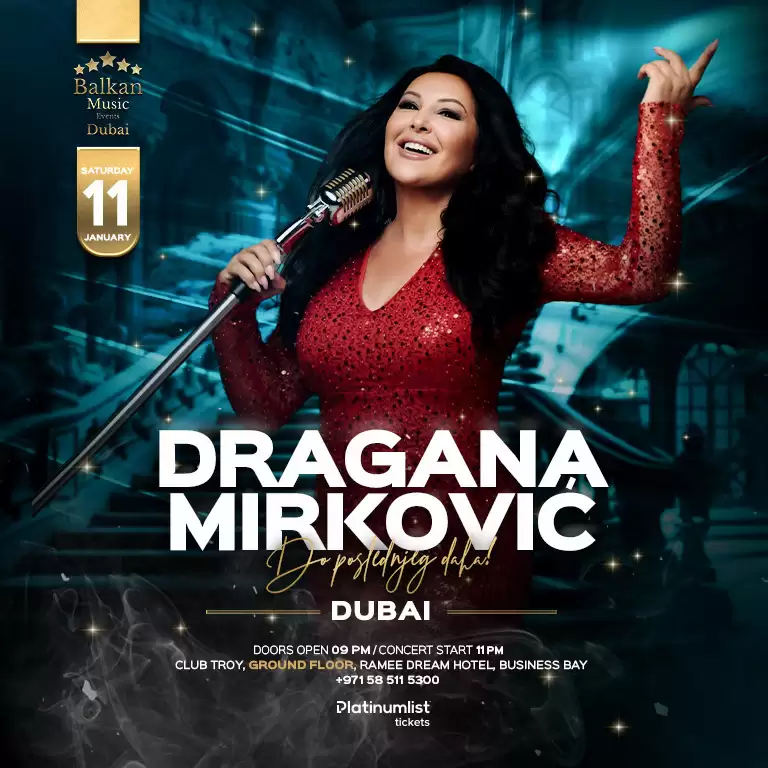 Dragana Mirkovic Live Concert in Dubai