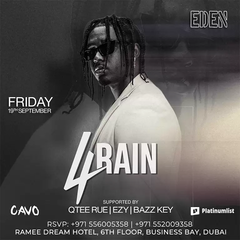 Eden Presents 4Rain Live in Dubai