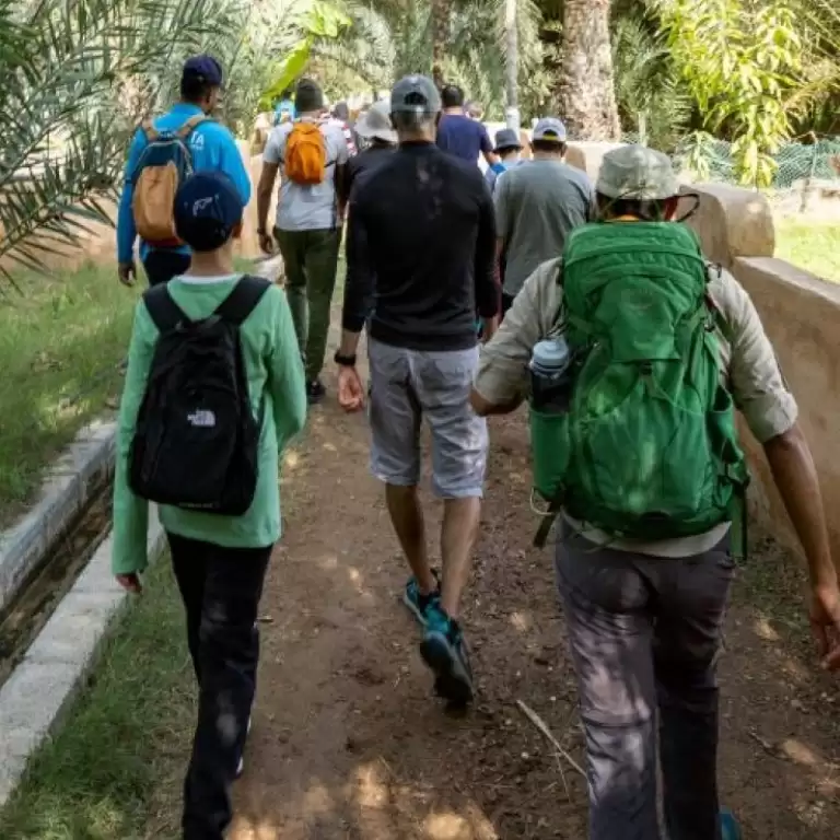 Hatta walk through nature and mountains